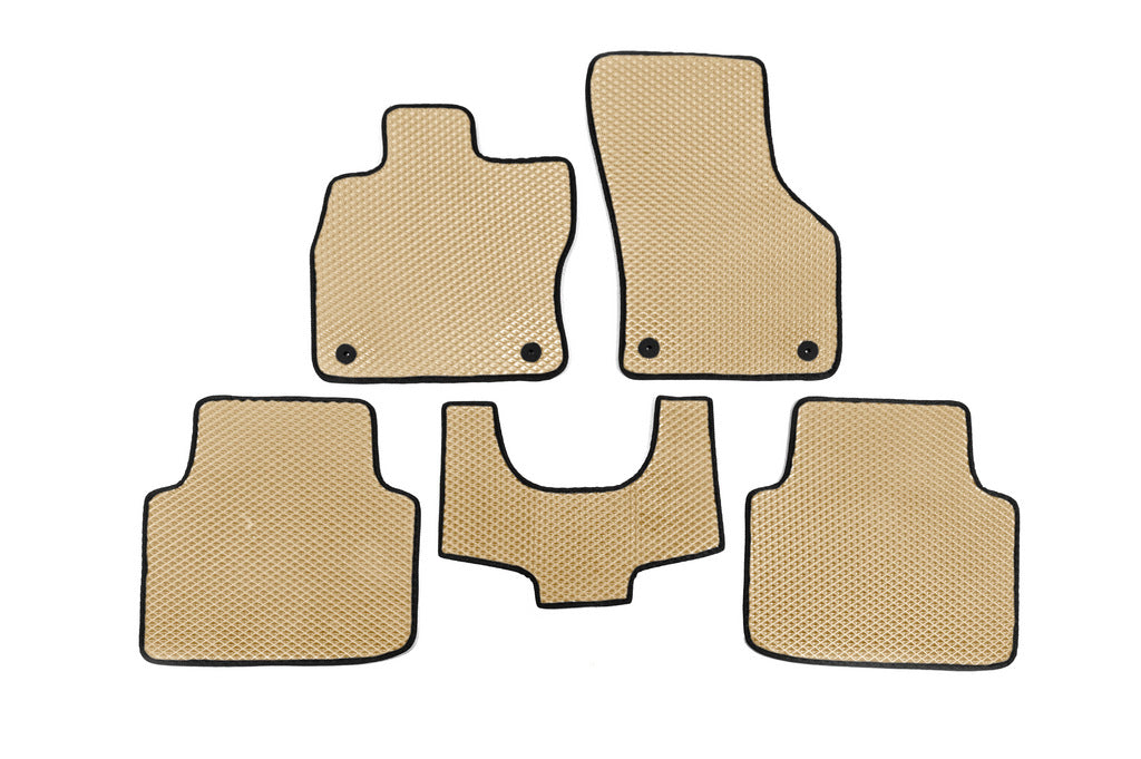 EVA Floor Mats (No Heel Pad, Beige) for Skoda Superb 2015-2024 - image 1