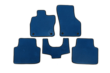 EVA Floor Mats (No Footrest, Blue) for Skoda Superb 2015-2024 - image 1