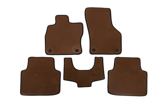 EVA Floor Mats (No Footrest, Brown) for Skoda Superb 2015-2024 - image 1