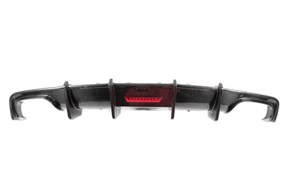 Rear bumper diffuser (for S-Line, 2014-2018, Carbon) for Audi A7 2010-2018 - image 2