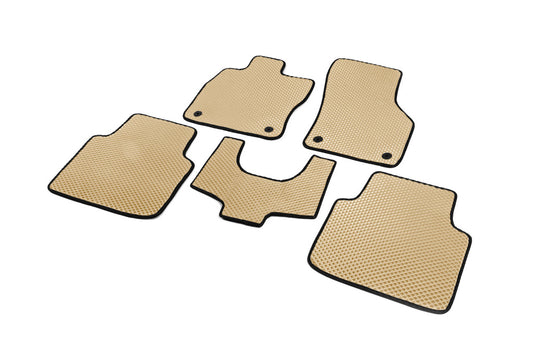 EVA Floor Mats (No Heel Pad, Beige) for Skoda Superb 2015-2024 - image 2