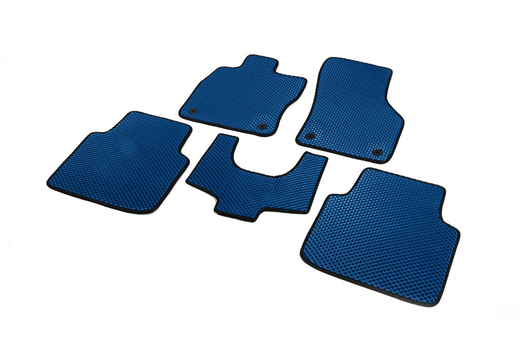 EVA Floor Mats (No Footrest, Blue) for Skoda Superb 2015-2024 - image 2