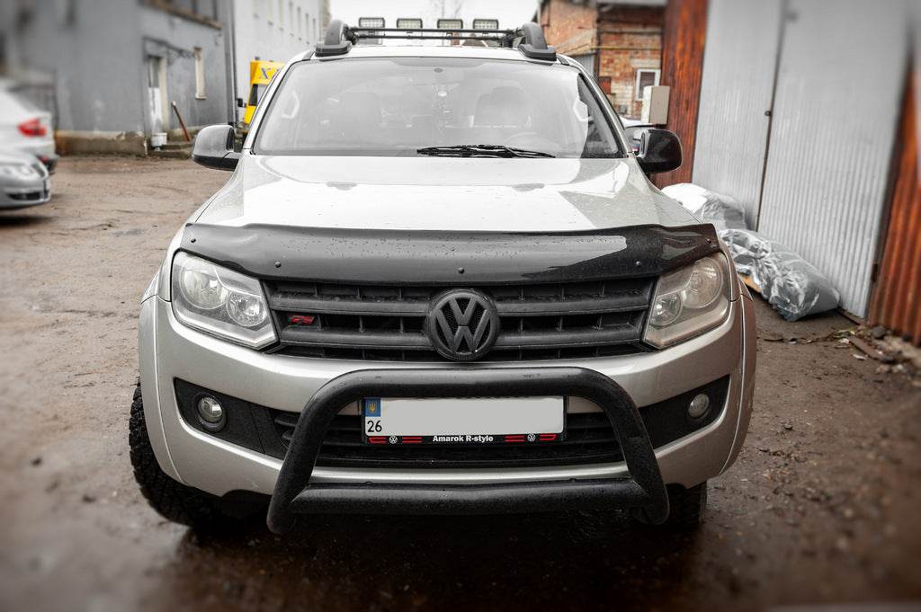 The hood deflector (EuroCap) for Volkswagen Amarok 2010-2022 - Reelken Auto
