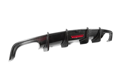 Rear bumper diffuser (for S-Line, 2014-2018, Carbon) for Audi A7 2010-2018 - image 3