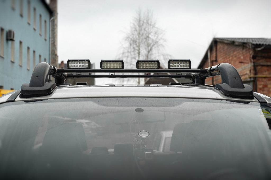 Shark Black roof rails (with crossbars) for Volkswagen Amarok 2010-2022 - Reelken Auto