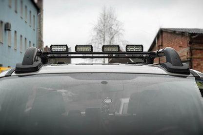 Shark Black roof rails (with crossbars) for Volkswagen Amarok 2010-2022 - Reelken Auto