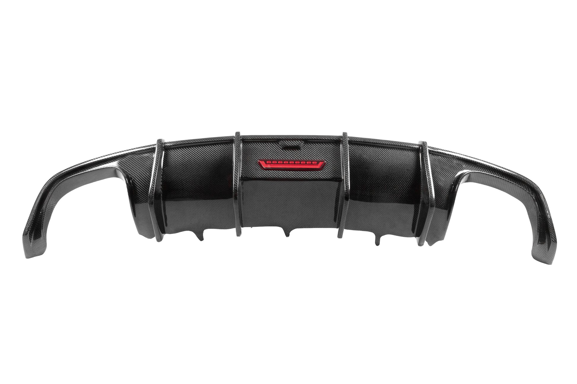 Rear bumper diffuser (for S-Line, 2014-2018, Carbon) for Audi A7 2010-2018 - image 5