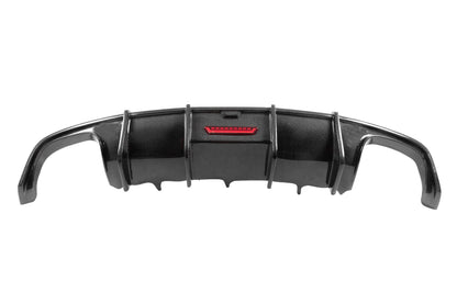 Rear bumper diffuser (for S-Line, 2014-2018, Carbon) for Audi A7 2010-2018 - image 5