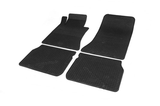 Rubber mats (4 pcs, Polytep) for Mercedes E-class W124 1984-1997 - Reelken Auto