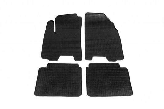 Rubber mats (4 pieces, Polytep) for Chevrolet Aveo T250 2005-2011 - Reelken Auto
