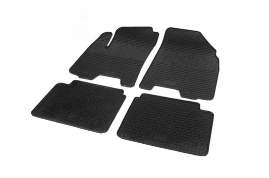 Rubber mats (4 pieces, Polytep) for Chevrolet Aveo T200 2002-2008 - Reelken Auto