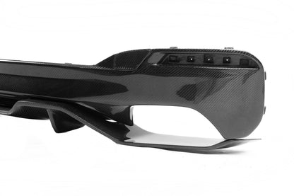 V4 rear bumper diffuser (for M-Sport/M5 F90, Carbon) for BMW 5 Series G30/G31 2017-2023 - image 13