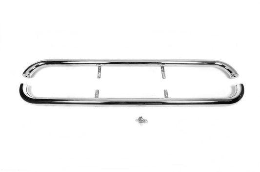 Side sill protection (2 pcs, stainless steel) for Toyota Land Cruiser 100 - Reelken Auto
