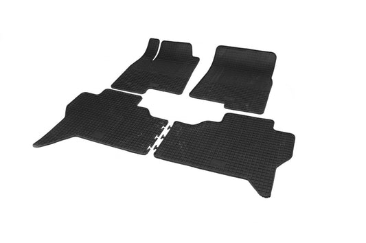 Rubber Floor Mats (4 pcs, Polytep) for Mitsubishi Pajero Wagon IV 2006-2021 - image 2