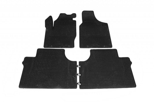 Rubber mats Polytep (4 pcs, rubber) for Volkswagen Sharan 1995-2010 - Reelken Auto