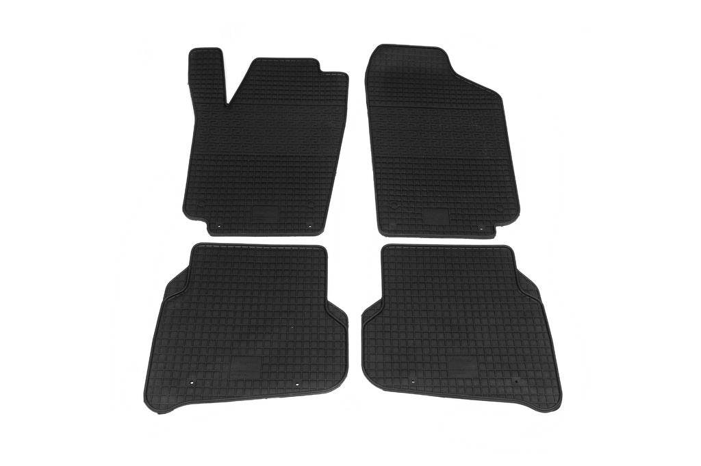 Rubber mats (4 pieces, Polytep) for Volkswagen Polo 2010-2017 - Reelken Auto
