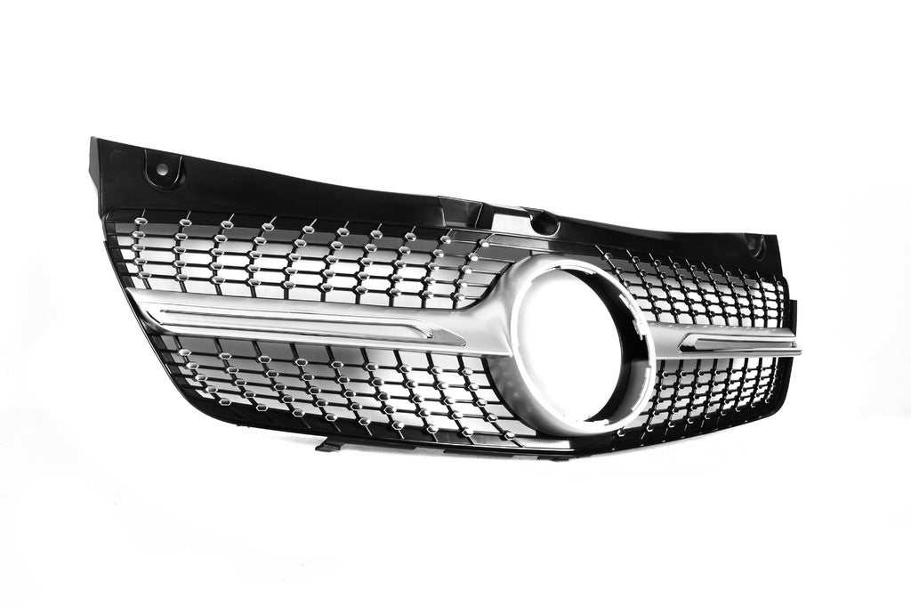 Front Grille Diamond Silver (2010-2014) for Mercedes Vito W639 2004-2014 - image 5