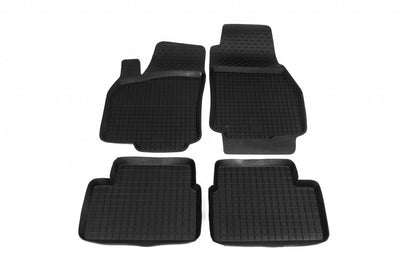 Rubber floor mats with edge (4 pcs, Polytep) for Opel Astra H 2004-2013 - image 1