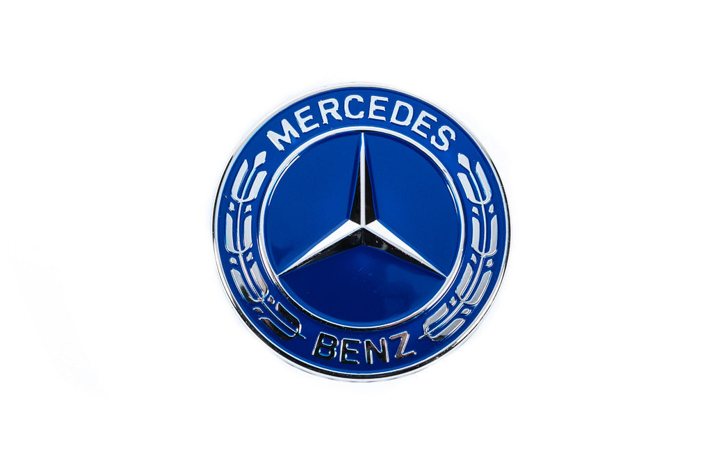Hood emblem delete cap Mercedes (blue, 57mm) for Mercedes - image 2