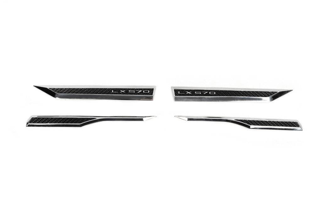 A set of nameplates for carbon (4 pcs.) for Lexus LX570/450d - Reelken Auto