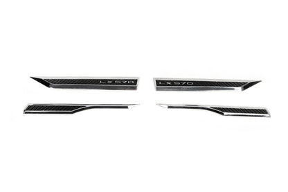 Carbon Look Badge Set (4 pcs) for Lexus LX570/450d 2008-2022 - image 6