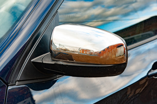 Mirror Covers (2 pcs, Stainless Steel) for BMW X5 E-70 2007-2013 - image 2