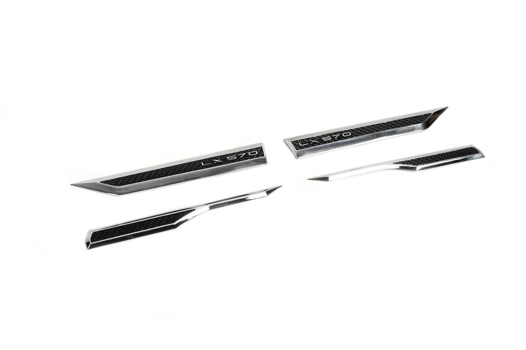 Carbon Look Badge Set (4 pcs) for Lexus LX570/450d 2008-2022 - image 7