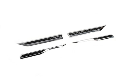A set of nameplates for carbon (4 pcs.) for Lexus LX570/450d - Reelken Auto