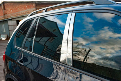 Moldings door racks (stainless steel). for BMW X5 E-70 2007-2013 - Reelken Auto