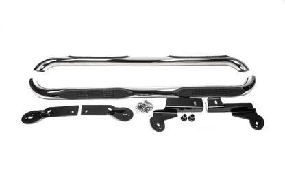 Side pipes for long base L 169.5 cm (76mm, 2 pcs, stainless steel) for Toyota Rav 4 2006-2013 - Reelken Auto