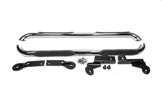 Side pipes for long base L 169.5 cm (76mm, 2 pcs, stainless steel) for Toyota Rav 4 2006-2013 - Reelken Auto
