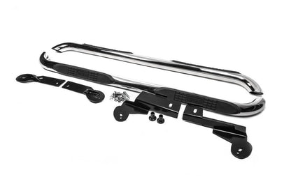 Side pipes for long base L 169.5 cm (76mm, 2 pcs, stainless steel) for Toyota Rav 4 2006-2013 - Reelken Auto