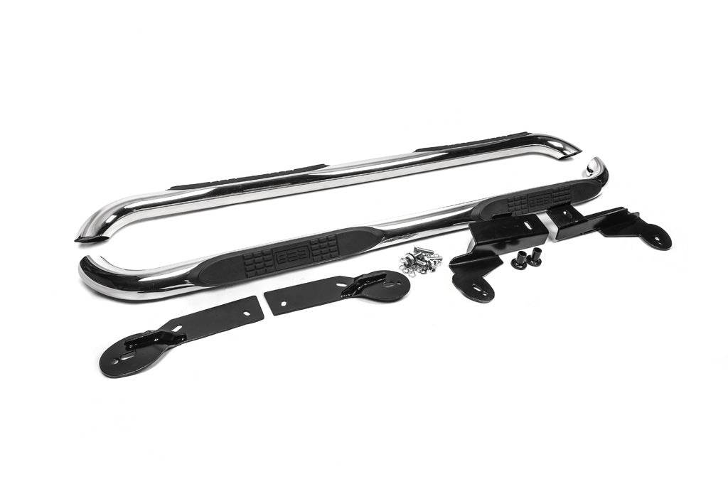 Side pipes for long base L 169.5 cm (76mm, 2 pcs, stainless steel) for Toyota Rav 4 2006-2013 - Reelken Auto