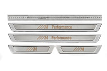 Universal BMW M Performance V-1 door sill plates (4 pcs., stainless steel) for BMW - image 2
