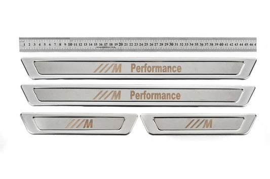 Universal Door Sill Protectors BMW M Performance V-1 (4 pcs, stainless steel) for BMW - image 2