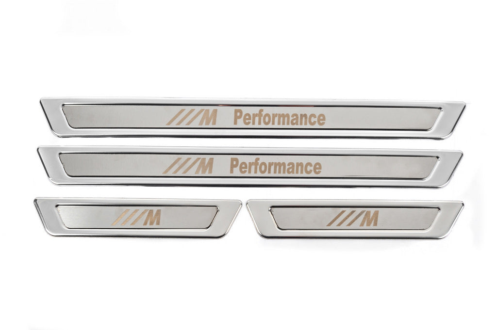 Universal BMW M Performance V-1 door sill plates (4 pcs., stainless steel) for BMW - image 5