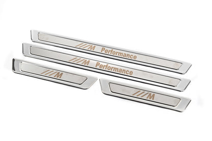 Universal BMW M Performance V-1 door sill plates (4 pcs., stainless steel) for BMW - image 6