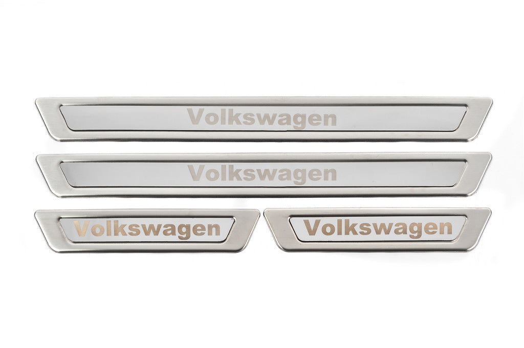 Universal Door Sill Protectors Volkswagen V-1 (4 pcs, Stainless Steel) for Volkswagen - image 4