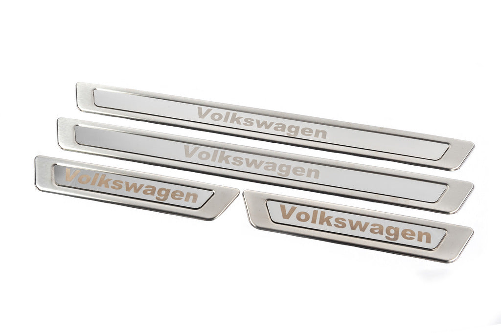 Universal Door Sill Protectors Volkswagen V-1 (4 pcs, Stainless Steel) for Volkswagen - image 5
