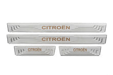 Universal door sill protectors Citroen V-2 (4 pcs, stainless steel) for Citroen - image 2