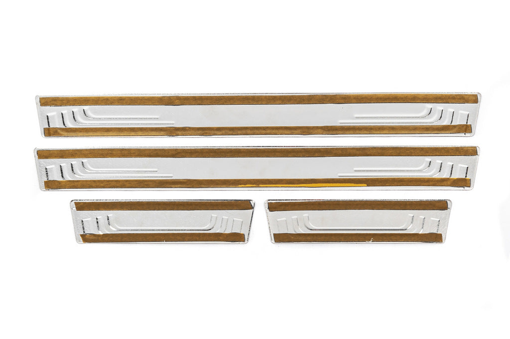 Universal door sill protectors Citroen V-2 (4 pcs, stainless steel) for Citroen - image 4