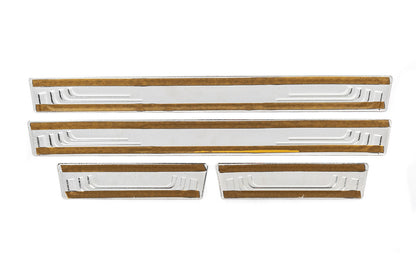 Universal door sill protectors Citroen V-2 (4 pcs, stainless steel) for Citroen - image 4