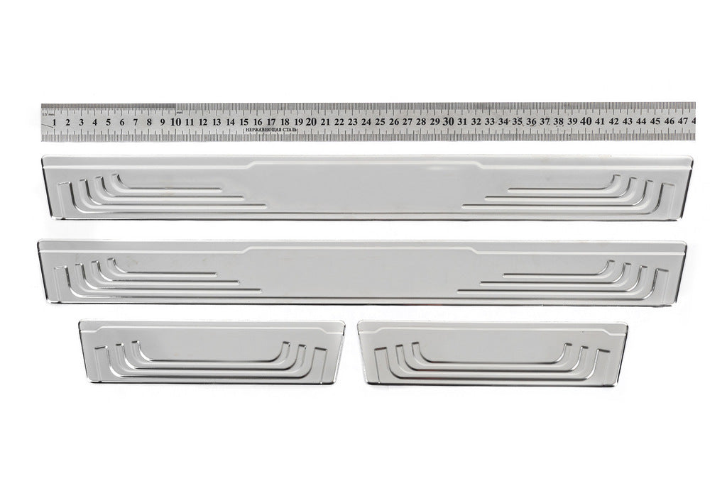 Universal sill plates Toyota V-2 (4 pcs., stainless steel) for Toyota - image 1
