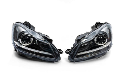 Front LED optics (2011-2015, 2 pcs) for Mercedes C-class W204 2007-2015 - Reelken Auto