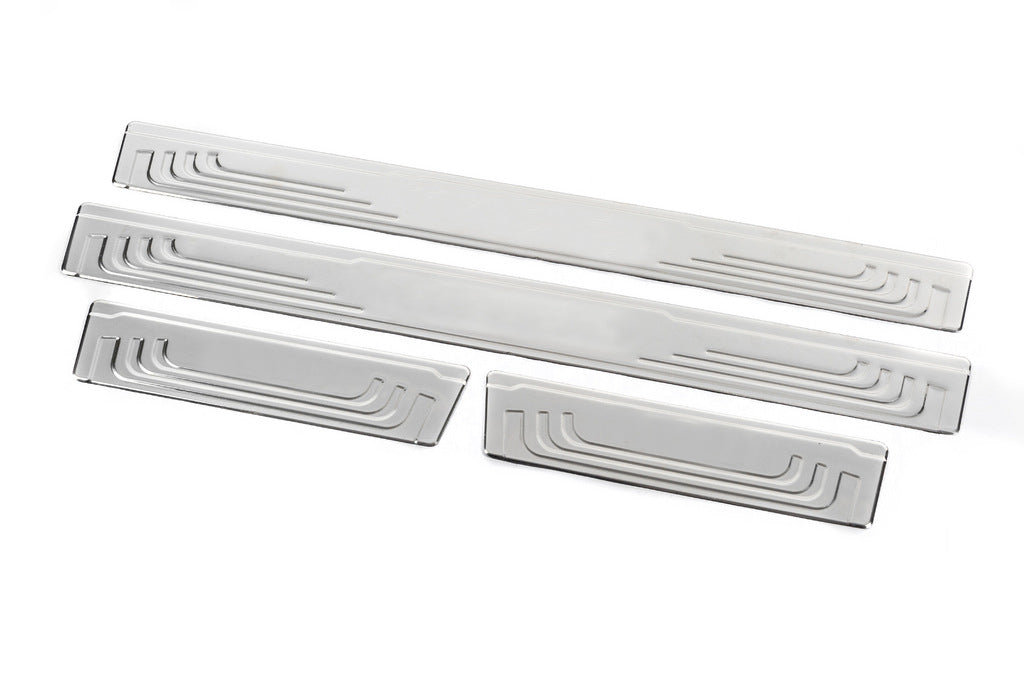 Universal sill plates Toyota V-2 (4 pcs., stainless steel) for Toyota - image 2