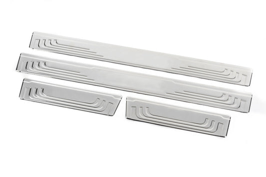 Universal sill plates Toyota V-2 (4 pcs., stainless steel) for Toyota - image 2