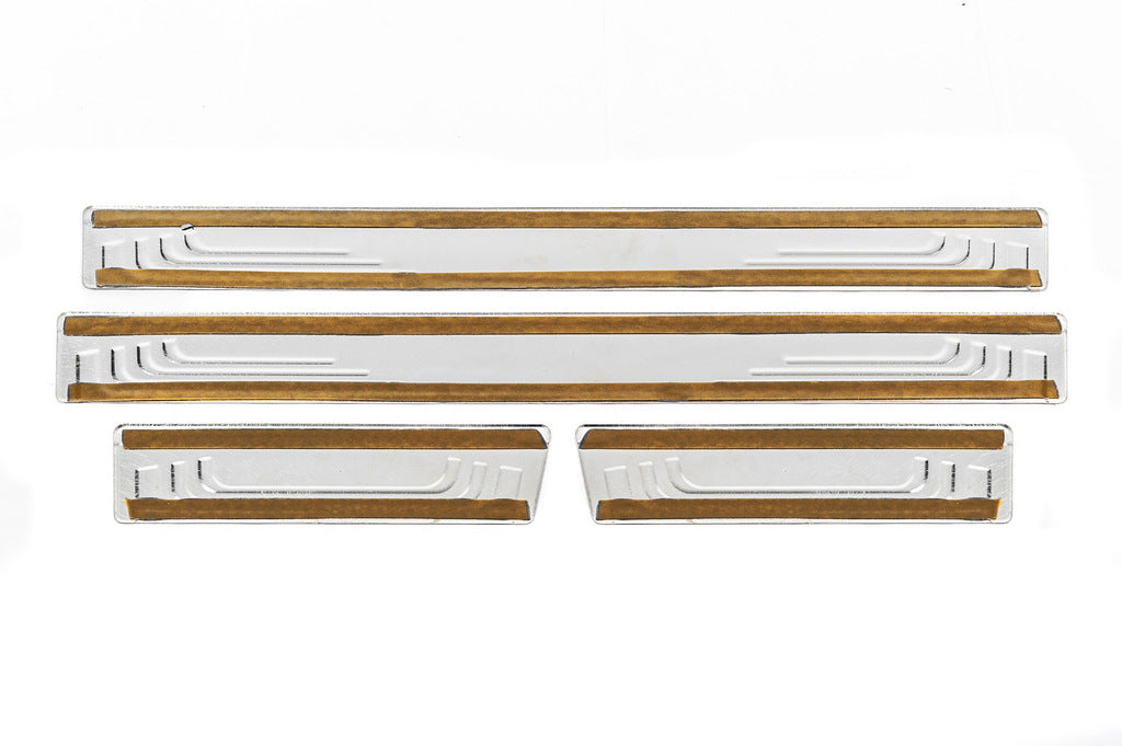 Universal sill plates Toyota V-2 (4 pcs., stainless steel) for Toyota - image 3