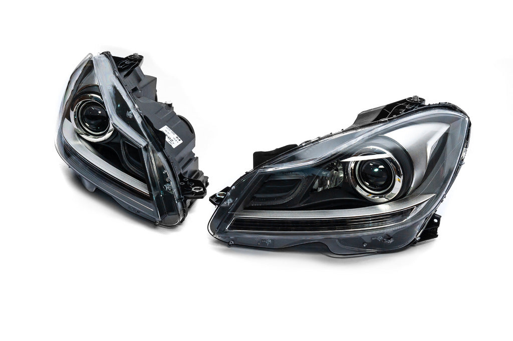 LED Headlights (2011-2015, Set of 2) for Mercedes C-class W204 2007-2015 - image 1