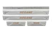 Door Sill Protectors V-2 (4 pcs, Stainless Steel) for Renault Megane III 2009-2016 - image 1