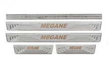 Door Sill Protectors V-2 (4 pcs, Stainless Steel) for Renault Megane I 1996-2004 - image 1
